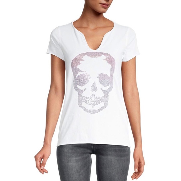 Zadig & Voltaire Tunisien MC Skull Grad Tee - Picture 1 of 2